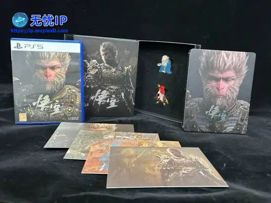 《黑神话：悟空》国行实体版开箱！铁盒徽章超精致