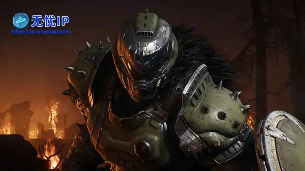 B社分享《毁灭战士：黑暗时代》水墨风艺图 超挥洒写意