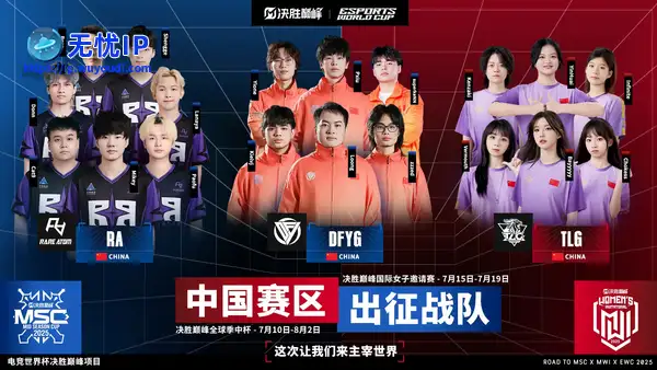 2025电竞世界杯决胜巅峰项目中国赛区资格赛圆满收官，DFYG、RA、TLG出征沙特利雅得